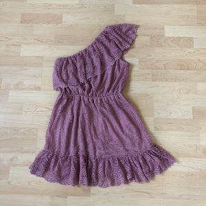 One Shoulder Lace Dress